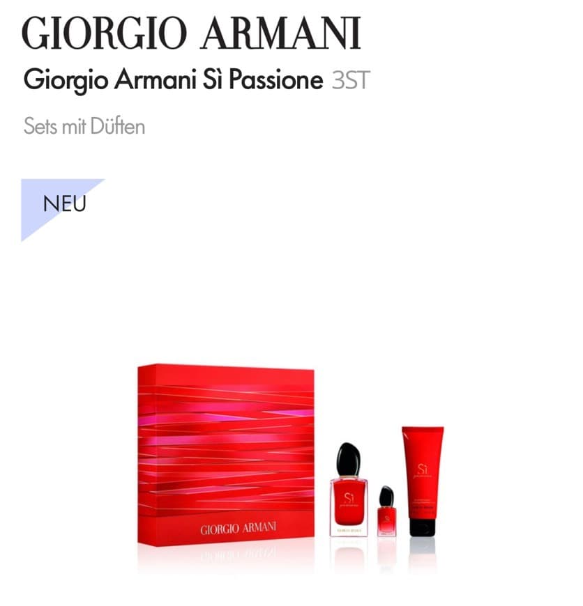 Fashion Giorgio Armani Sì Passione