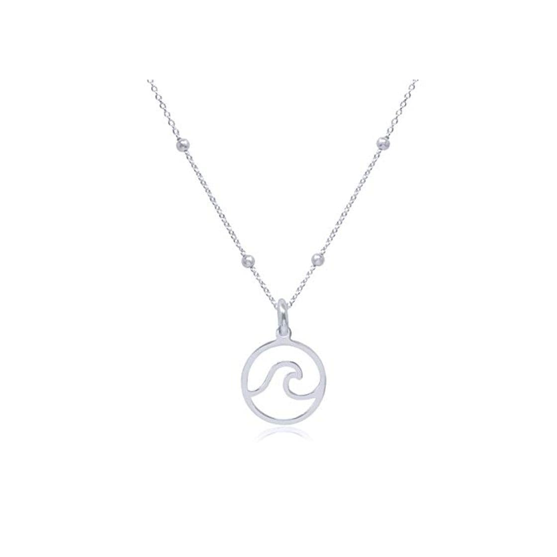 Producto WANDA PLATA Collar Colgante Ola de Mar para Mujer Plata de Ley