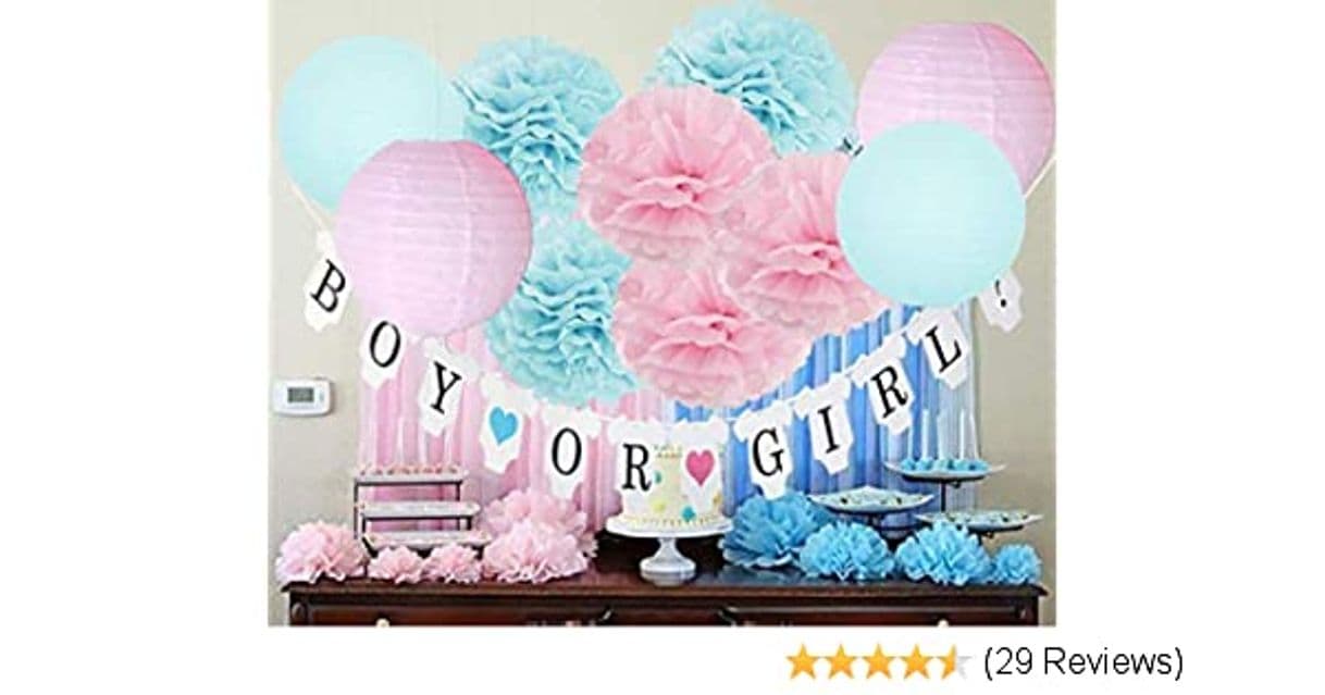 Moda Gender Reveal Party Supplies Gender Reveal ... - Amazon.com