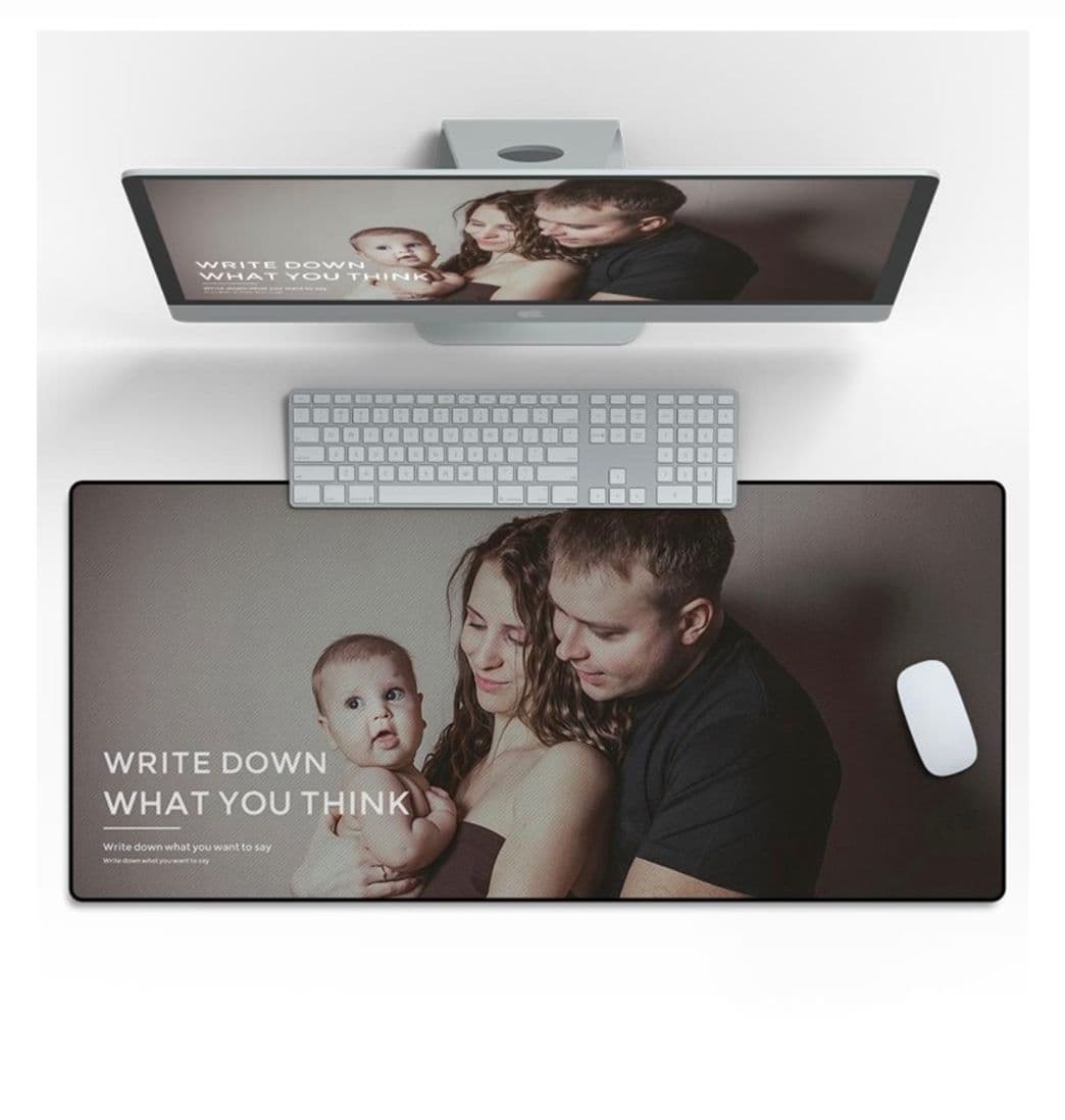 Fashion Custom Photo Mouse Pad Family Gifts 40*90cm