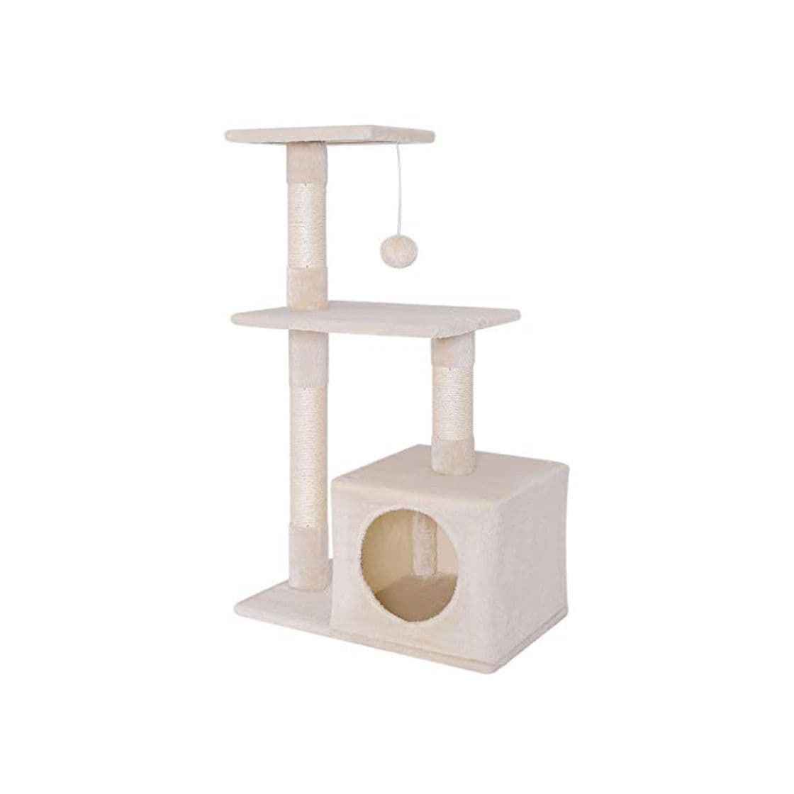 Product dibea Árbol rascador árbol para escalar árbol rascador para gatos Altura 85 cm Beige