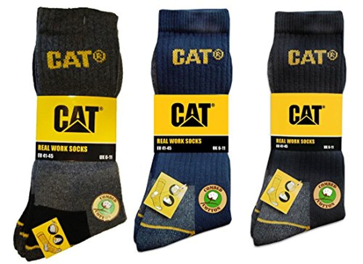 Producto Caterpillar - 6 pares de calcetines de trabajo para hombre, protección contra