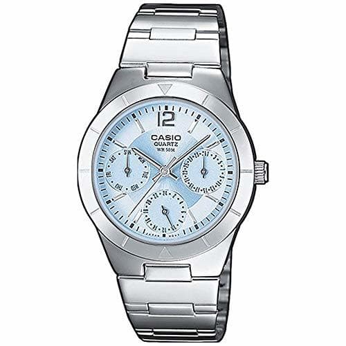 Product Casio Reloj Multiesfera para Mujer de Cuarzo con Correa en Acero Inoxidable