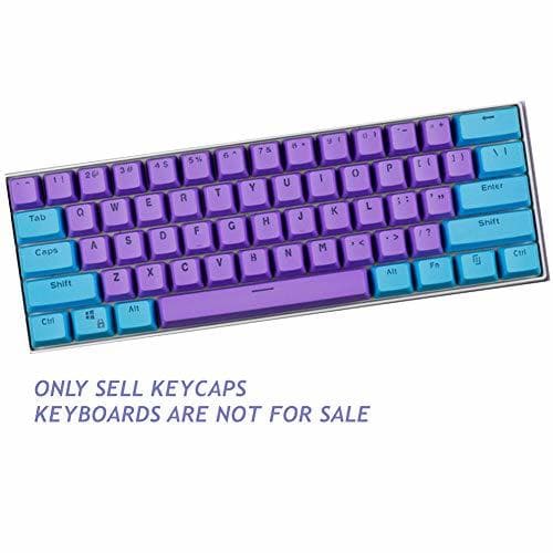 Product Sunzit Keycaps, 61 Teclas Keycaps Backlight Bicolor Teclado Mecánico PBT Keycap para