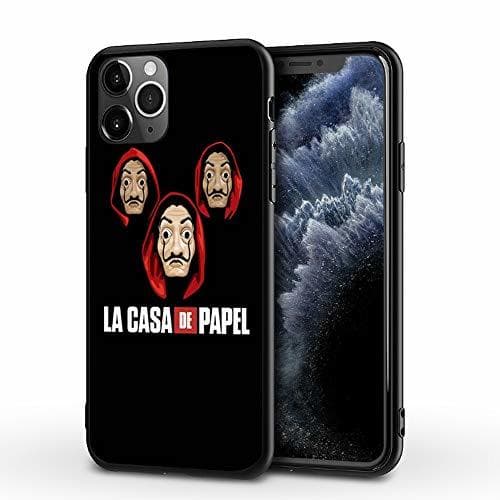 Product JIJUEMIU iPhone 11 Pro MAX Funda Carcasa Suave La Casa de Papel