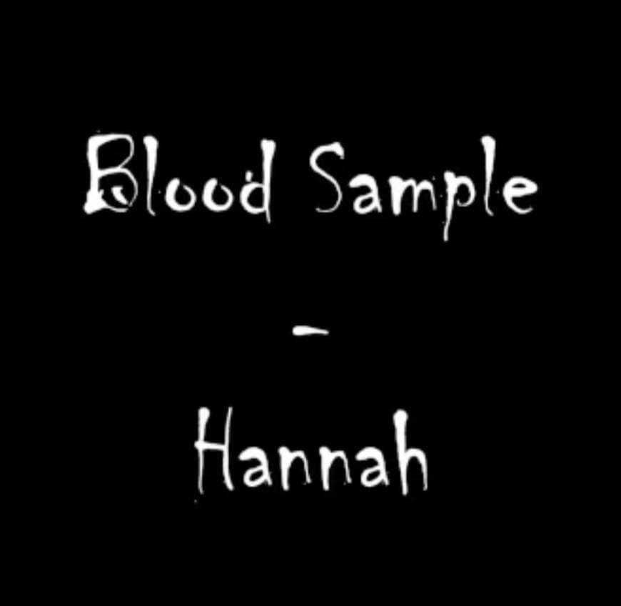 Music Blood Sample - Hannah