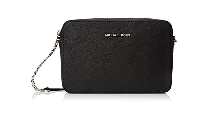 Fashion Michael Kors - Jetset Lg Ew Crossbody, Bolsos bandolera Mujer, Negro