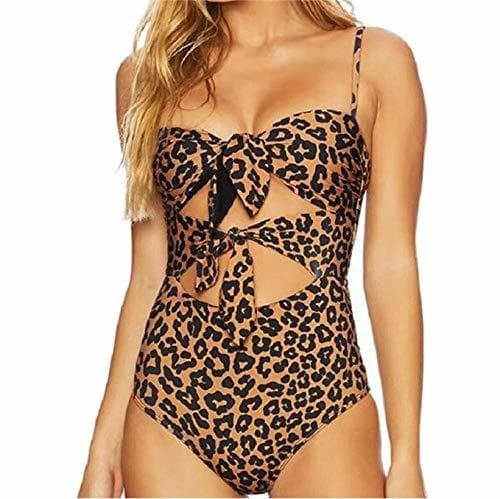 Producto gaowei Mujeres Secy con Cuello en V Imprimir Cintura Alta Vendaje Bikini