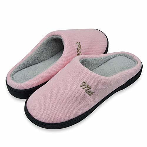 Product Sporzin Zapatillas de Casa para Mujer Hombre Unisexo Invierno Memory Foam Casa