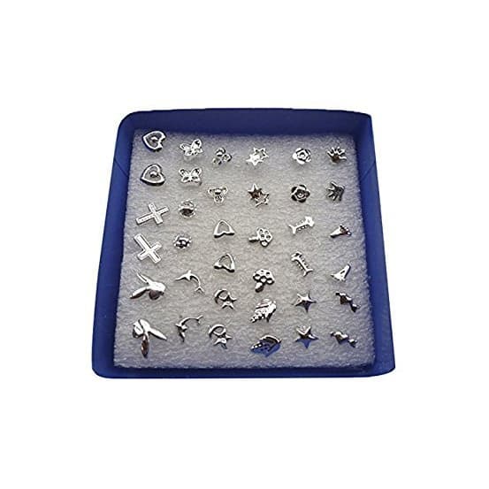 Producto TOOGOO 24pares /juego Venta al por mayor Pinza perno aretes de alergia