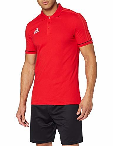 Producto adidas Tiro17 Cotton Polo, Hombre, Rojo