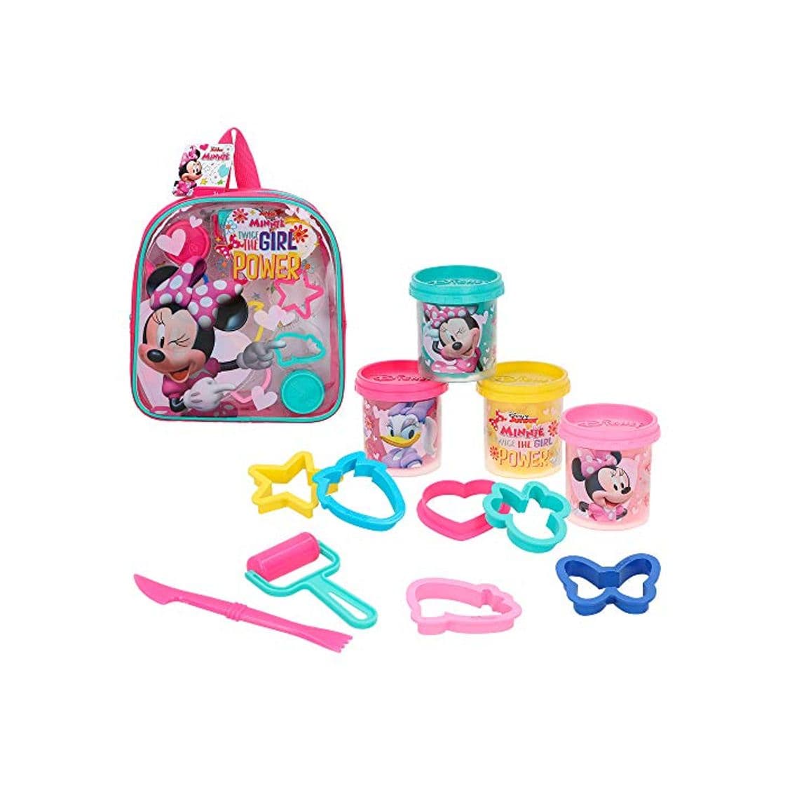 Product Disney - Kit mochila Minnie con 4 botes plastilina de 57 g