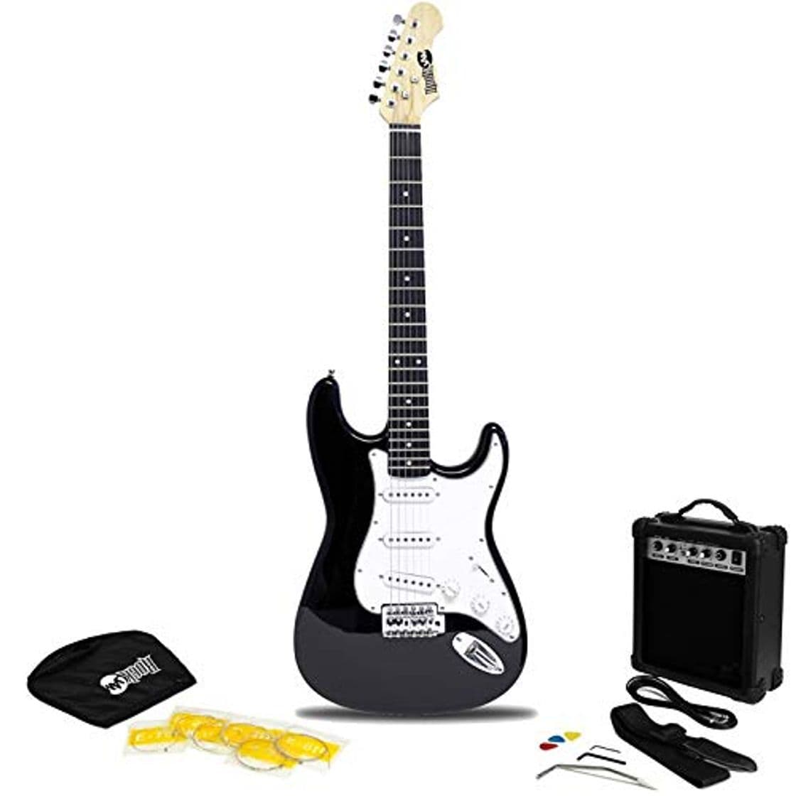 Place Tamaño RockJam eléctrica llena Superkit guitarra con amplificador de guitarra