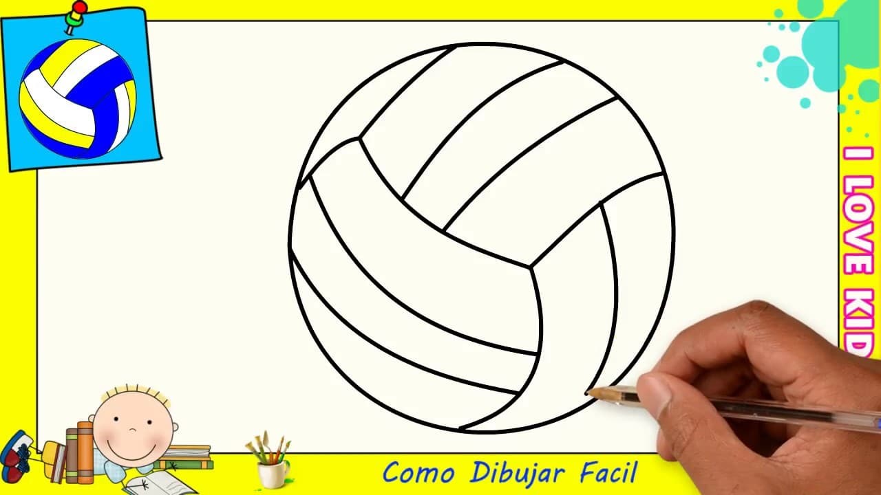 Moda Como dibujar una Pelota o Balon de Volley Ball - YouTube