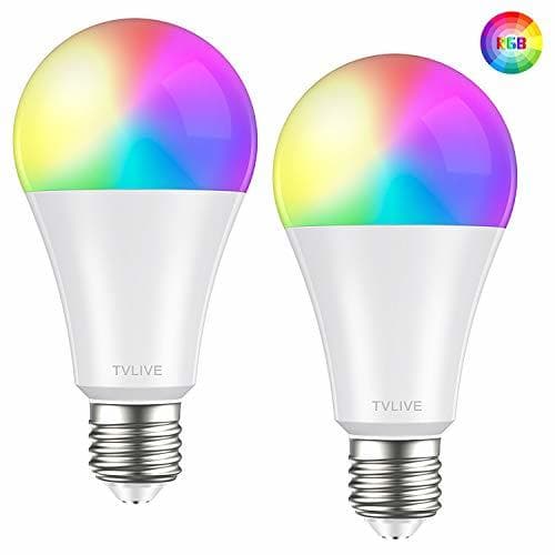 Producto Bombilla LED Inteligente WiFi, TVLIVE 2 Pack 10W E27 Bombilla LED Luces