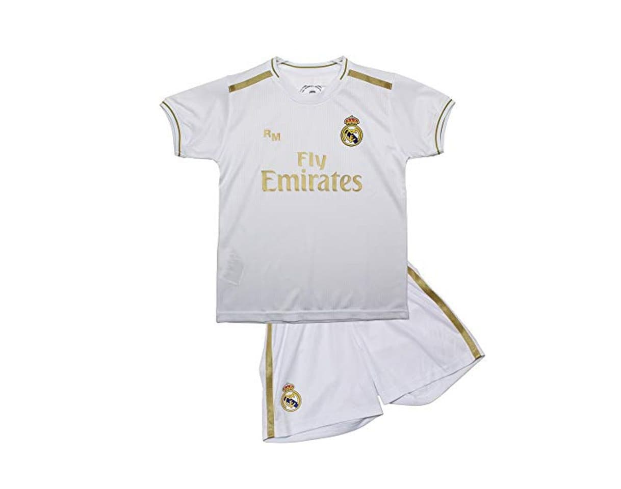 Product Real Madrid Conjunto Camiseta y Pantalón Primera Equipación Infantil Producto Oficial Licenciado