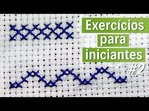 Moda PONTO CRUZ - INÍCIO, ARREMATE E AVESSO PERFEITO - YouTube