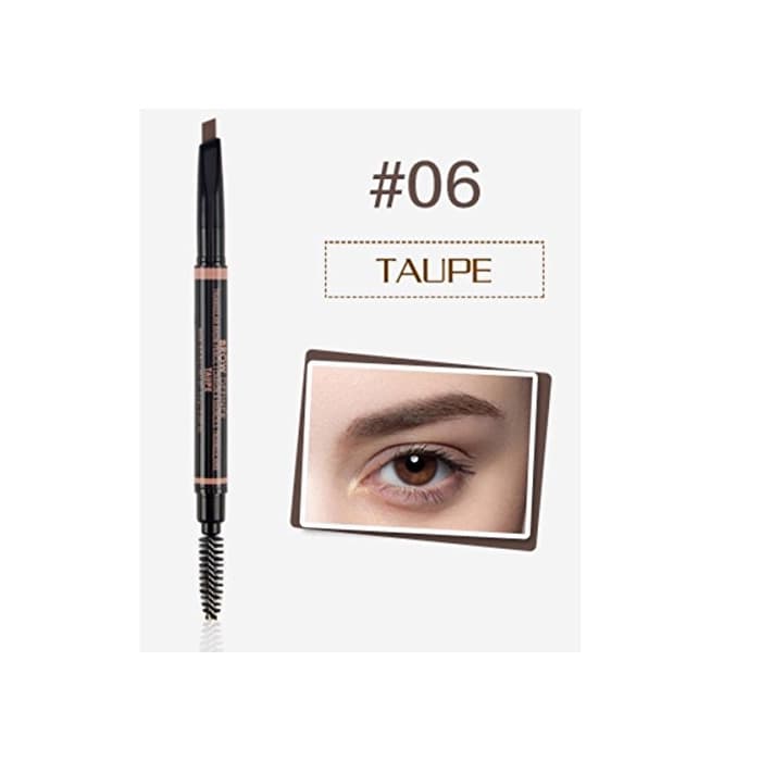 Product O.TWO. O 6037 serie impermeable cejas lápiz automático damas frente ojo definidor cejas cepillos herramientas 6 colores paquete de 1