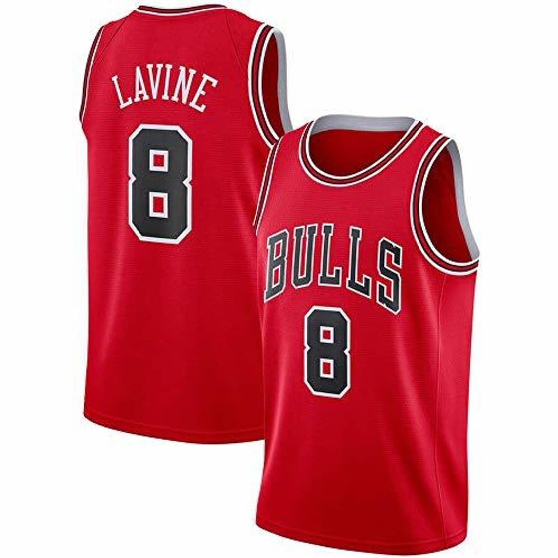 Elemento de la categoría hogar BXWA-Sports Camiseta de Baloncesto NBA # 8 Zach LaVine Chicago Bulls Transpirable