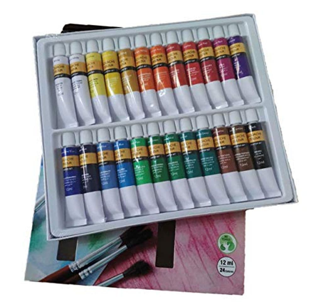 Product Kit de Pinturas Tempera Manualidades Pigmento Superior No Tóxico, Set Tempera Paint