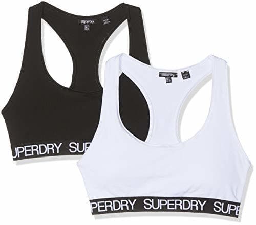 Producto Superdry Essential Sport Bralet Double Pack Braguita, Multicolor