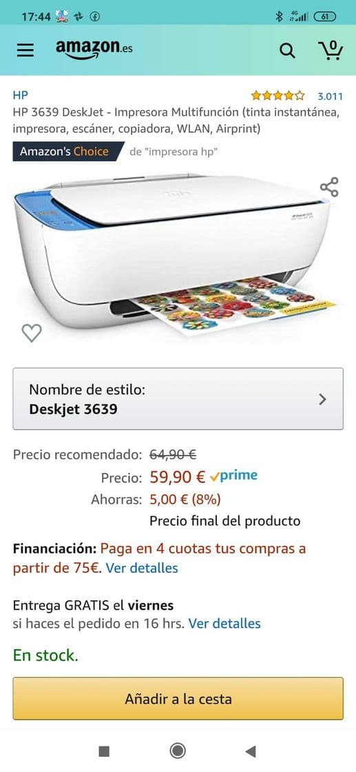 Product Impresora hp