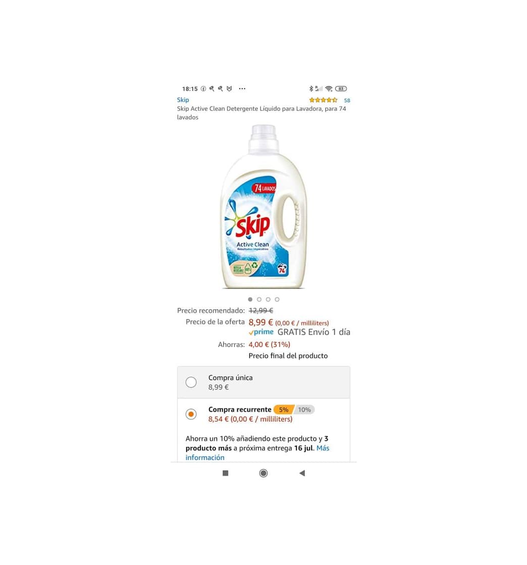 Product Detergentes skip