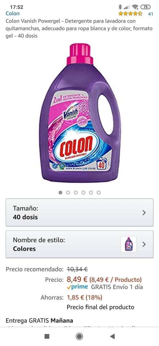 App Detergente colon