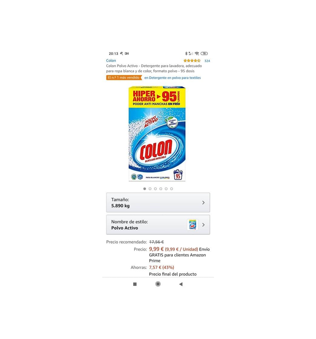 Product Detergente colon