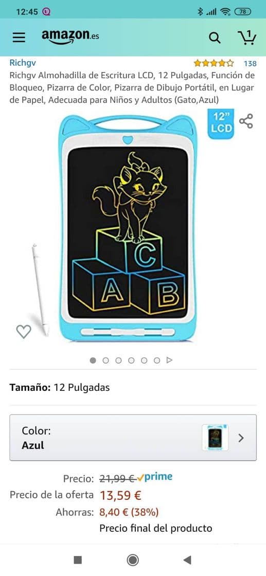 Product Tablet de dibujo