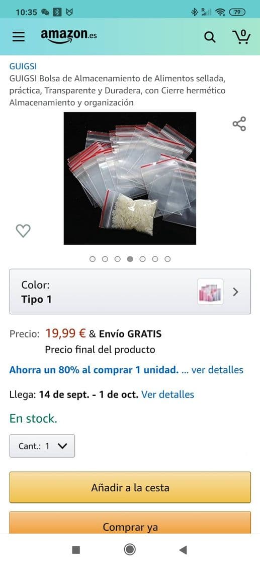 Product Bolsas de almacenamiento