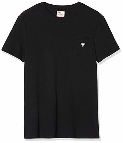 Product Guess Cn SS Bram tee Camiseta, Negro