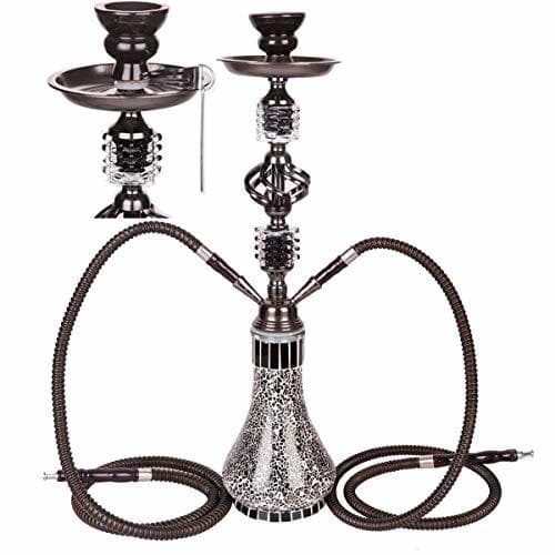 Home DXP Shisha Hookah 55cm 2 Manguera Cachimba Narguile agua tubo vidrio fumar