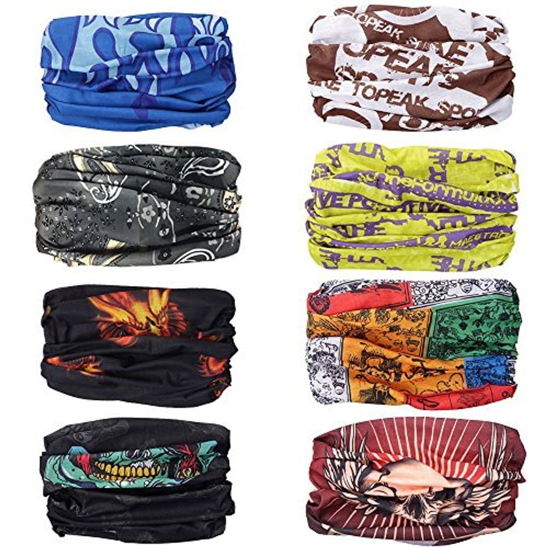 Product Moliker headwear Bandanas tapa de protección UV transparente Multi-función Estirable Cuello Cuello