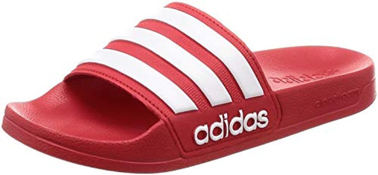 Fashion Adidas Adilette Cloudfoam Slides Chanclas Unisex, Rojo