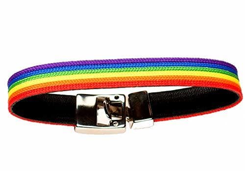 Producto Quickboxx Pulsera Orgullo Gay Lesbiana LGTB Pride de Cuero con Colores del