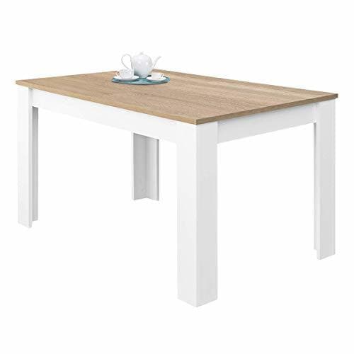 Elemento de la categoría hogar Habitdesign 0F4586 - Mesa de Comedor Extensible de 140 a 190cm, Mesa