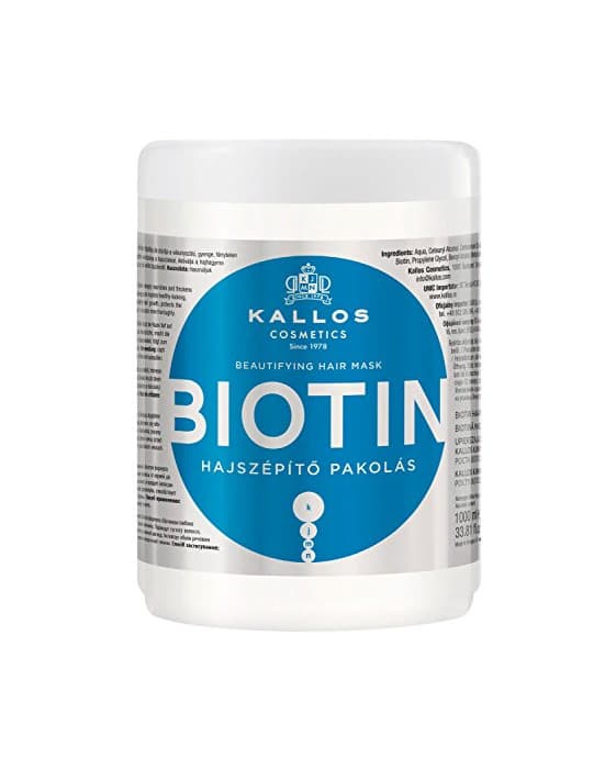 Producto Kallos Biotin - Mascarilla para el Cabello