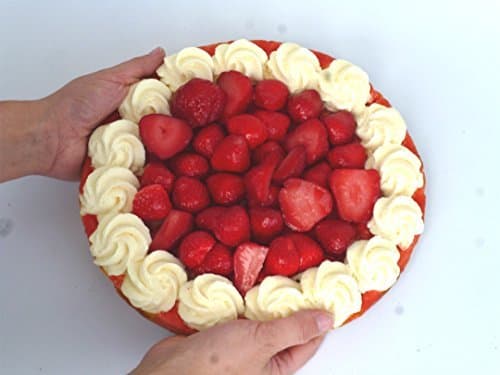 Product Tarta de fresas con nata simulador de plástico - pastelería imitación