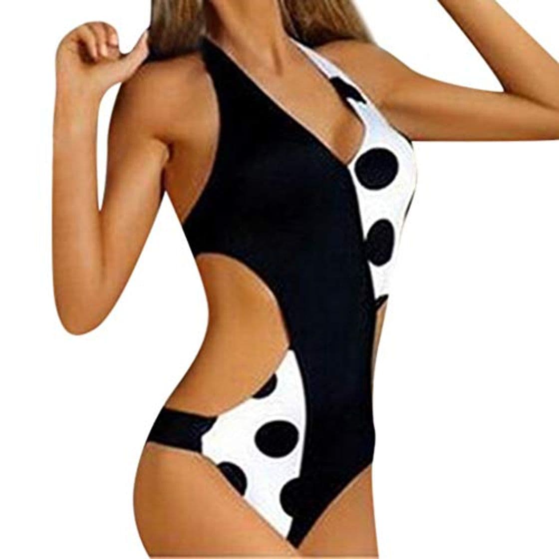 Fashion Mujer Monokini Nuevo Promociones Talla Grande Bikinis Halter Traje de Baño de Una Pieza Descuento