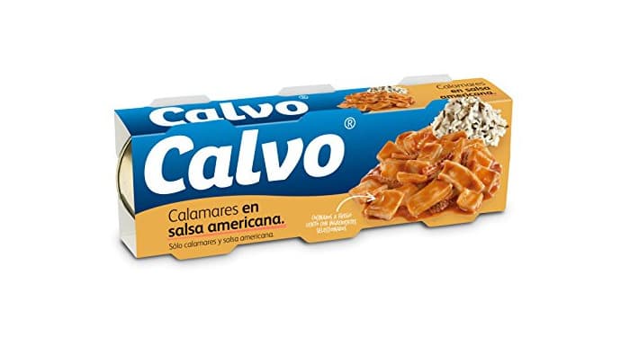 Producto Calvo Calamares en Salsa Americana - Paquete de 3 x 80 g