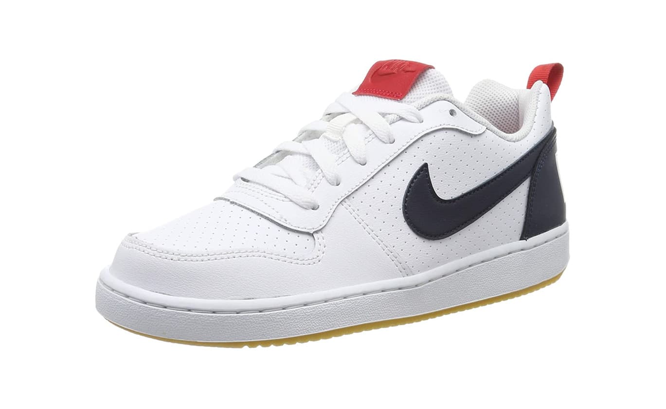 Product Nike Court Borough Low 2, Zapatillas de Baloncesto para Niños, Blanco