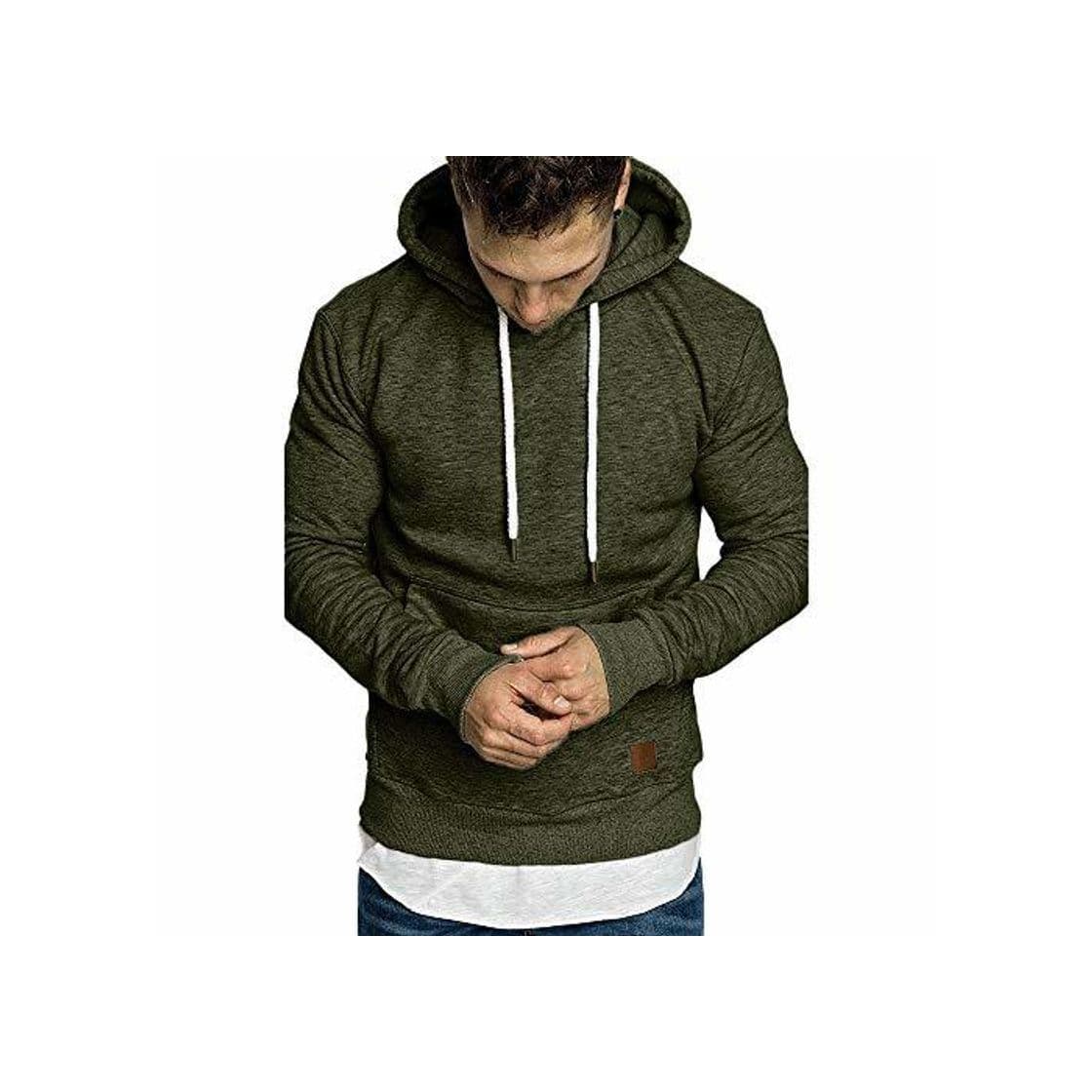 Product riou ¡Oferta Sudaderas con Capucha para Hombre Cosy Chaqueta Deportiva Sudadera con