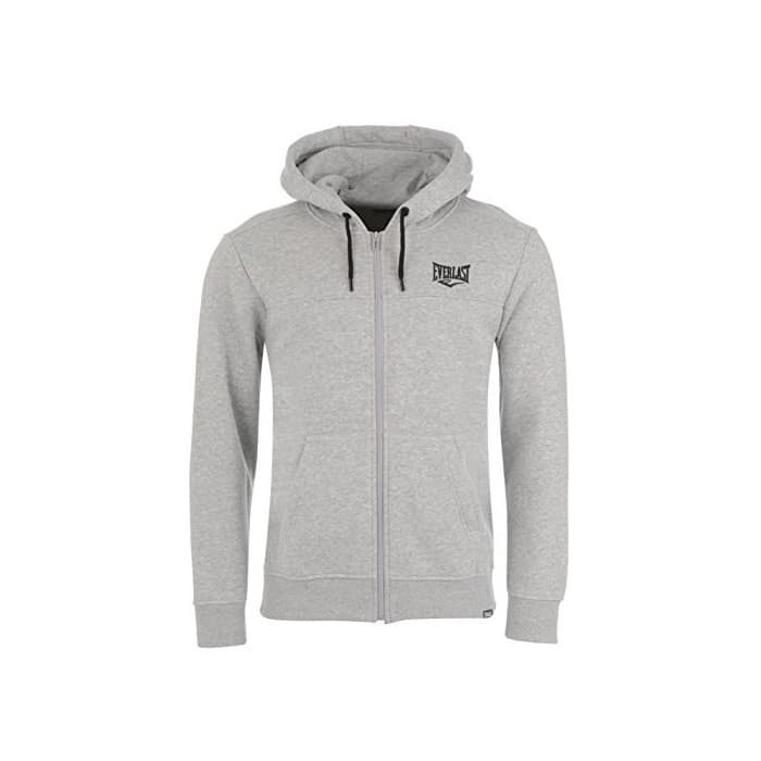 Fashion Everlast Hombre Sudadera con Capucha Cierre de Cremallera Gris Marga L