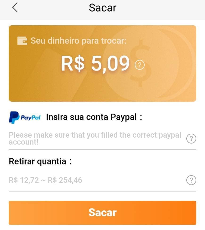 App VOVA GANHAR DINHEIRO NO PAYPAL 