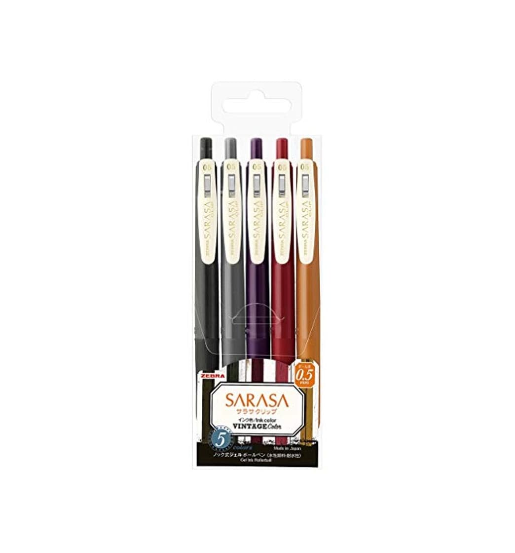 Product Zebra Sarasa Clip 0.5 Bolígrafo de tinta de gel retráctil, agarre de