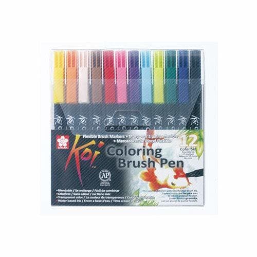 Electronic Sakura KOI Coloring Brush Set 12 - Pack de 12 rotuladores