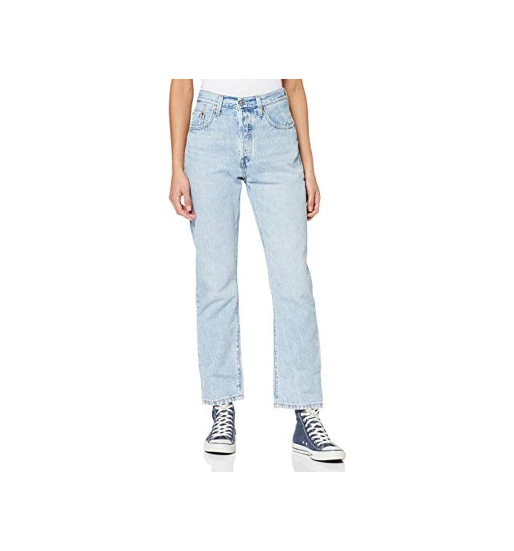 Moda Levi's 501 Crop Vaqueros Boyfriend, Azul