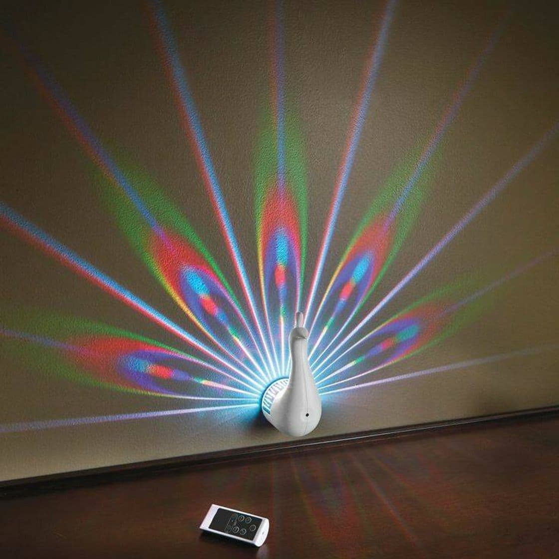 Moda Peacock feather lightshow nightlight