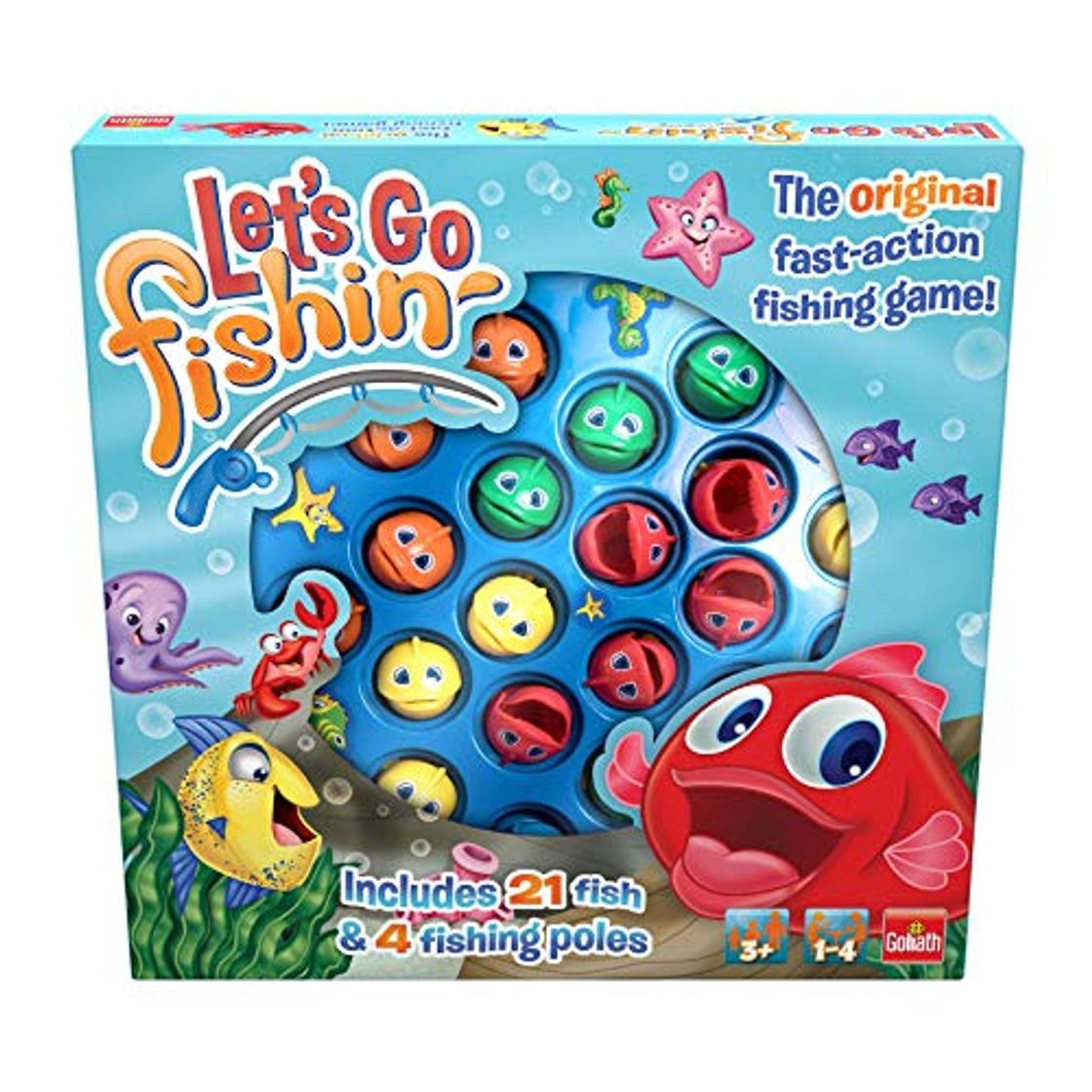 Lugar Goliath- Let's Go Fishing Original. Juego de Pesca para niños, Multicolor